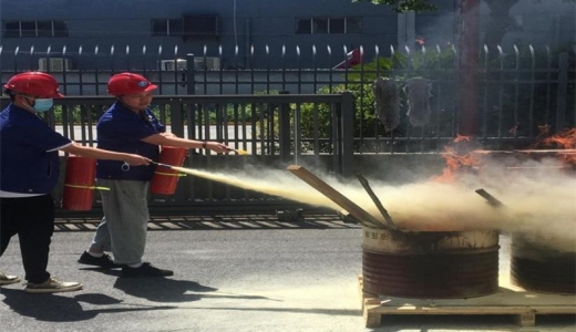 開展2022年度消防滅火演練